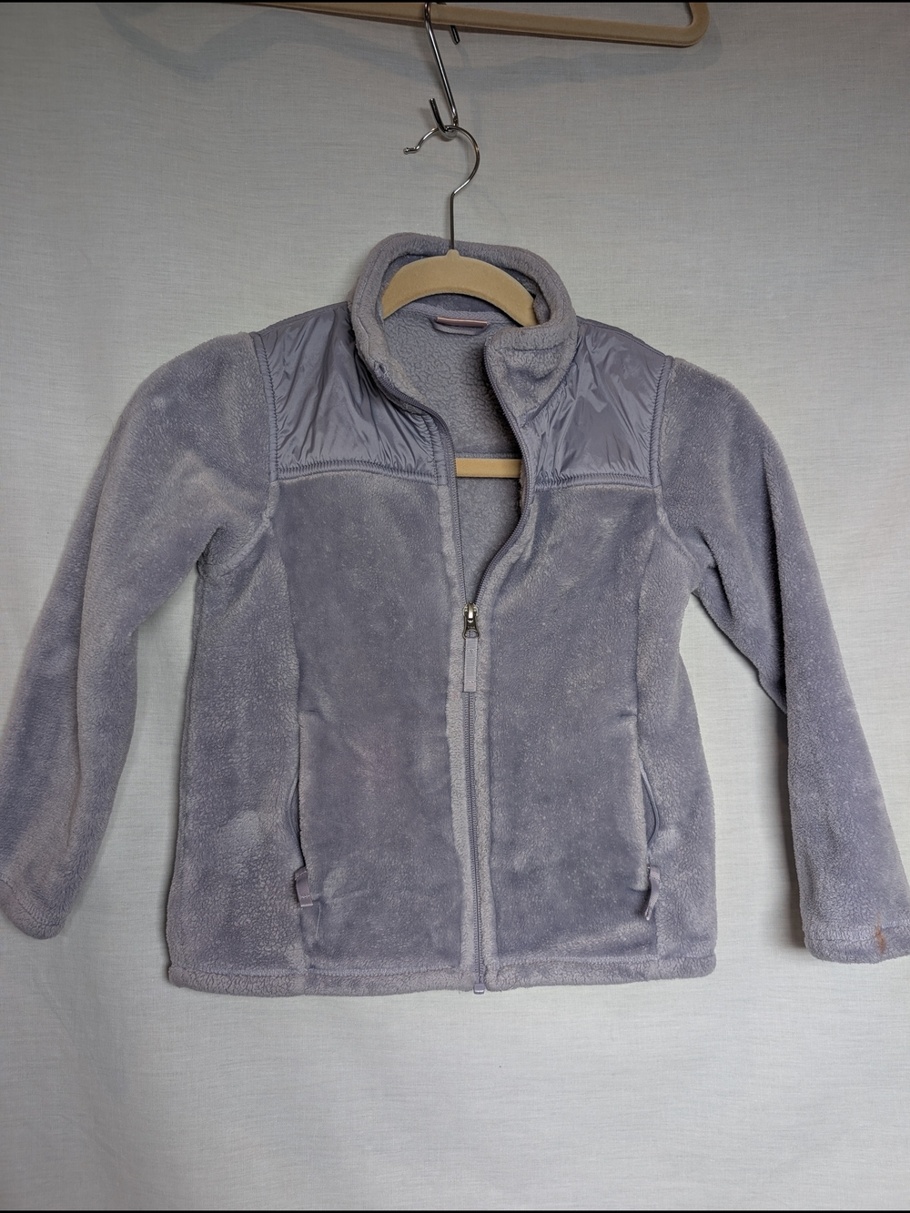 32 Degrees Girls' Lavender Plush Puffer Jacket